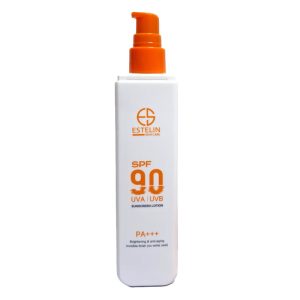 لوسیون ضدآفتاب استلین SPF 90 روشن‌کننده و جوانساز وزن ۱۲۰ گرم