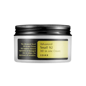 کرم ترمیم‌کننده و سوپر آبرسان صورت و گردن کوزارکس مدل حلزون حجم 100ml حاوی %92 موسین حلزون