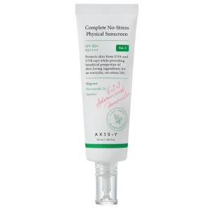 کرم ضد آفتاب بدون رنگ اکسیس وای +SPF 50 مدل Complete No Stress ‌مناسب انواع پوست‌ حجم 50 میلی‌لیتر